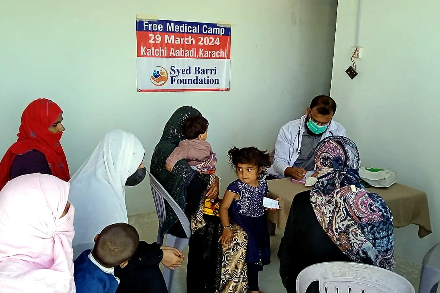 Medical camp support and care for children