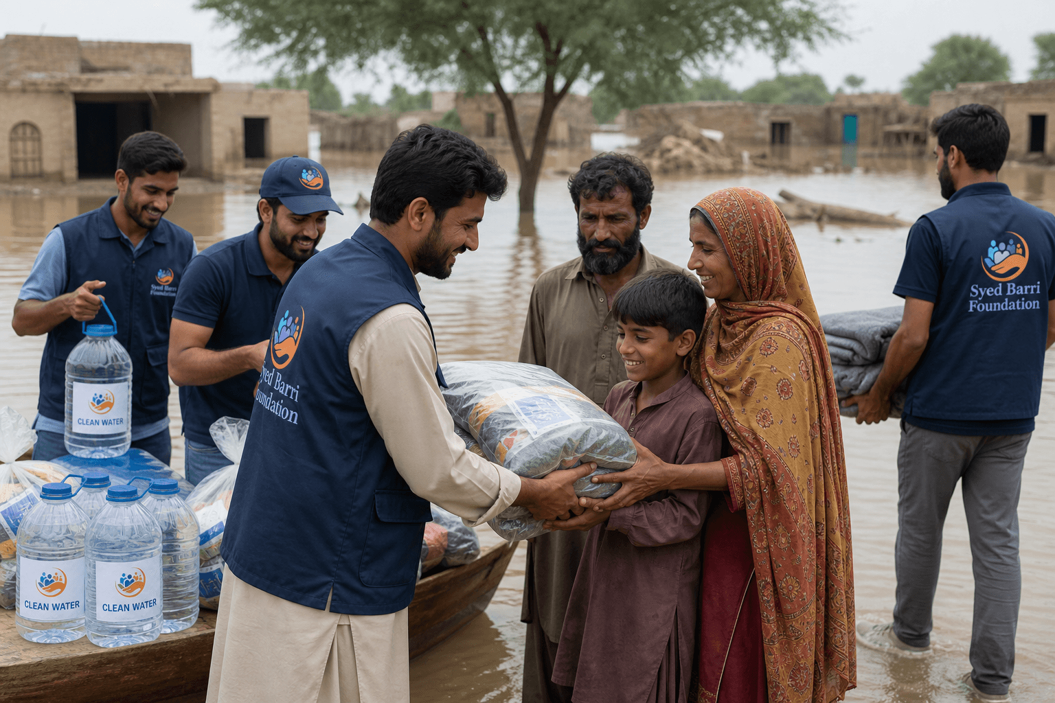 Flood Rescue & Relief by Syed Barri Foundation