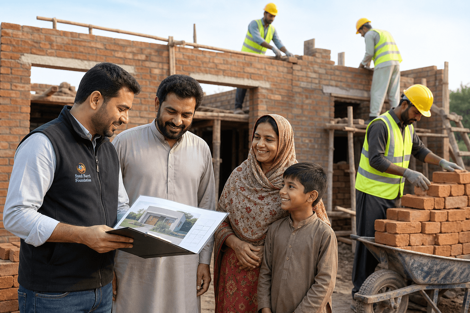 Home Construction Support by Syed Barri Foundation